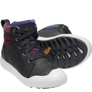 KEEN Elena mid rise boot. Black/plaid. Nwt 8.5